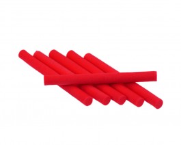 Foam Cylinders, Red, 4 mm